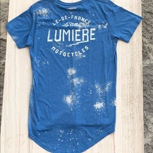 Baby blue Short sleeve shirt